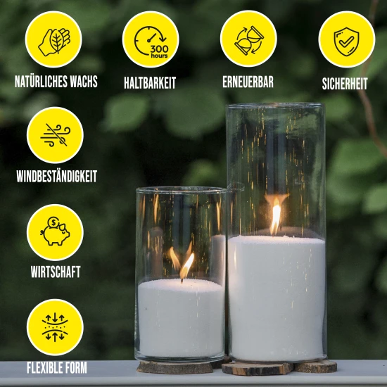 Pearled Candle Set 5 kg (Lavender + Vanilla)